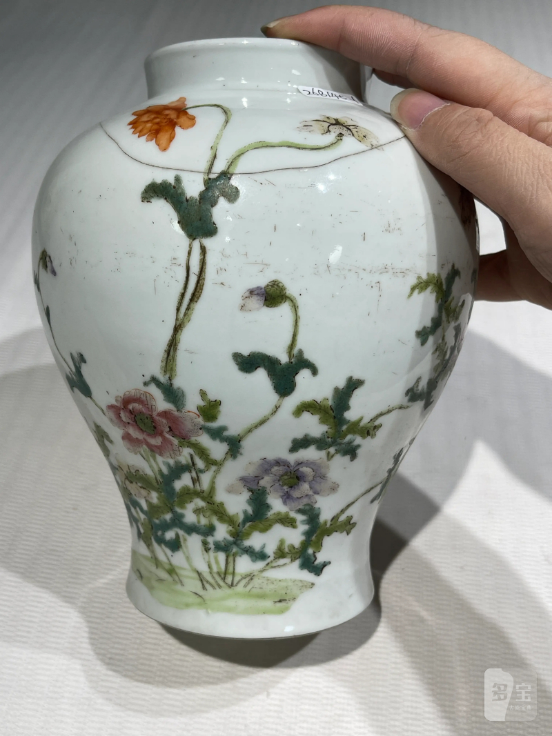 清代 粉彩花鸟纹瓶一组二十一件 - 图15